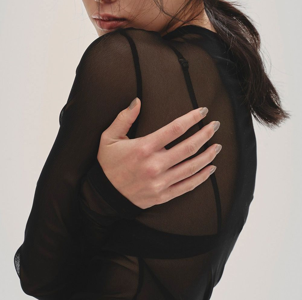 TODAYFUL トゥデイフル Asymmetry Mesh Tops 即日発送 : RAPTURE
