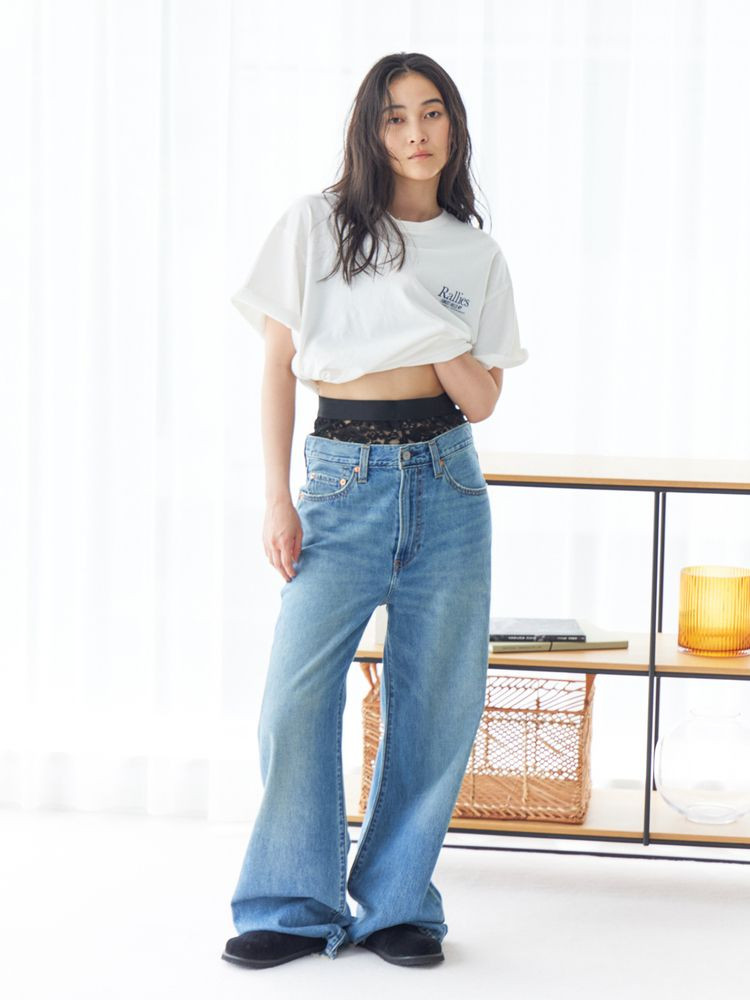 Ungrid（アングリッド） アングリット Levi's別注 RIBCAGE WIDE LEG