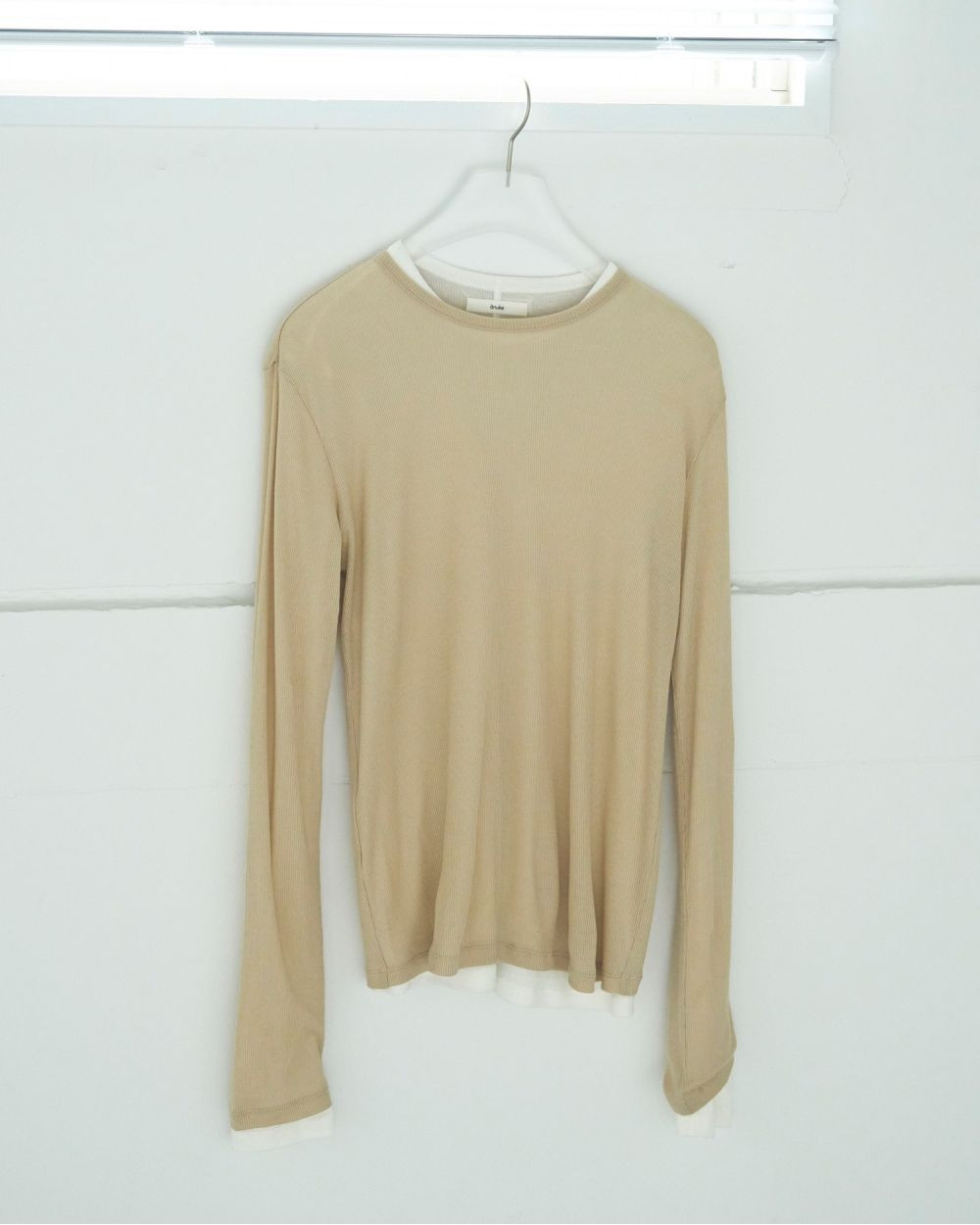 anuke（アンヌーク） SALE ANUKE Layered Sheer Long T-shirts 即日