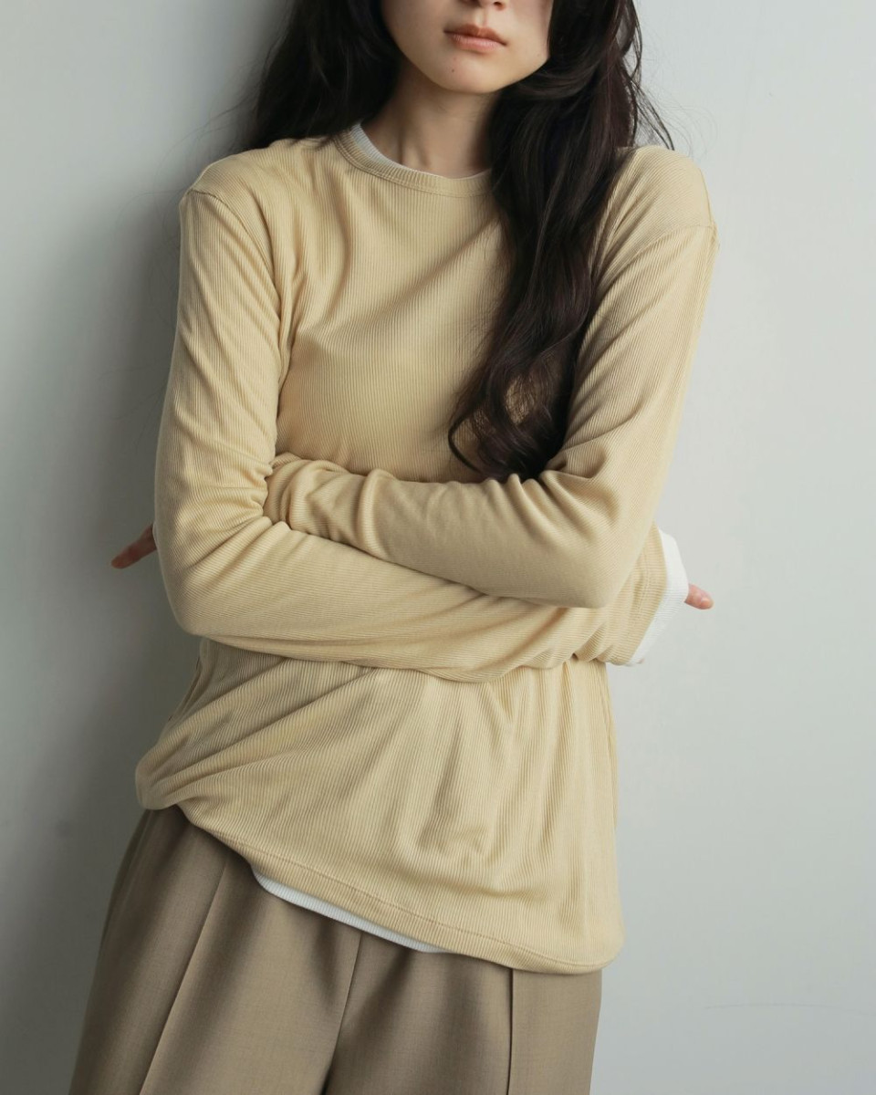 anuke（アンヌーク） SALE ANUKE Layered Sheer Long T-shirts 即日