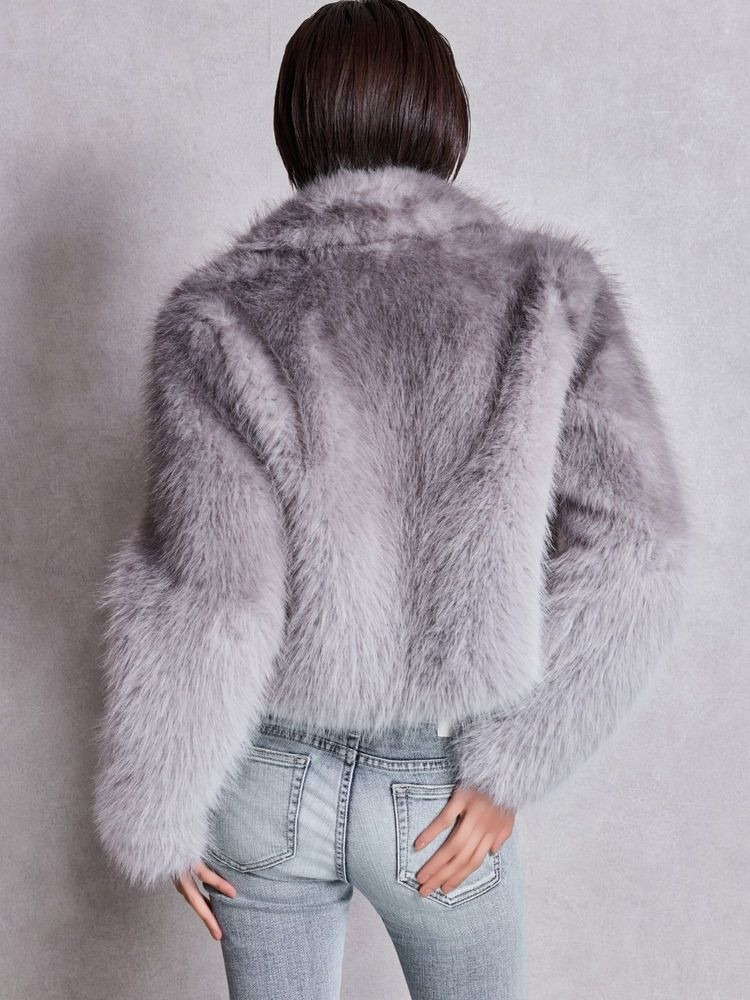 gyda ファーコート GYDA（ジェイダ） グラデーションECO FURコート 即日発送 : RAPTURE