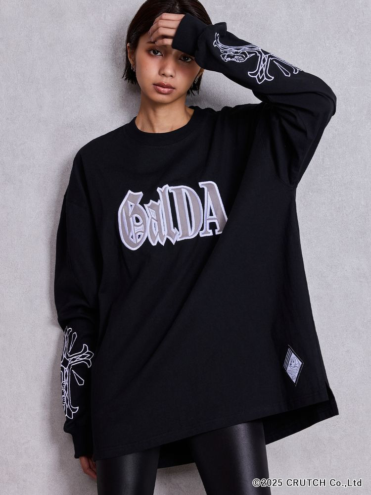 GYDA（ジェイダ） GYDA×GALFY original cross long Tシャツ 即日発送