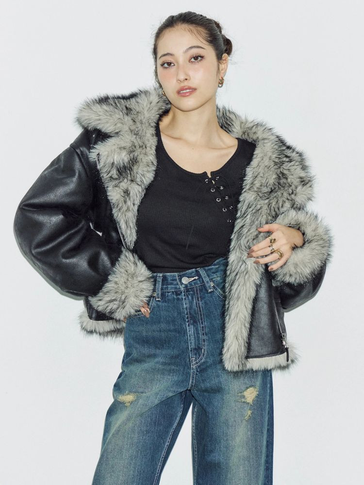 EVRIS（エヴリス） エブリス【SNSでバズり中】リバーシブルフェイク