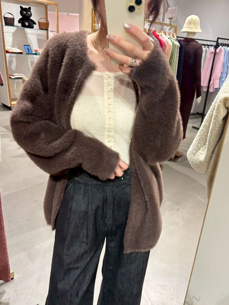 LAGUNAMOON（ラグナムーン） 【REVIVAL】ミニシャギーセッケツニット