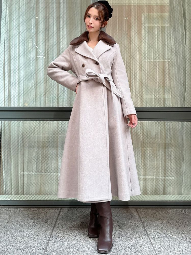 RESEXXY（リゼクシー） ショートビーバーウールロングコート 即日発送