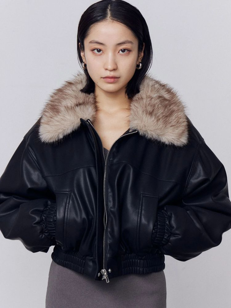 EMODA（エモダ） フェイクレザーブルゾン 即日発送 : RAPTURE - 通販