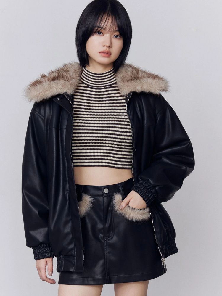 EMODA（エモダ） フェイクレザーブルゾン 即日発送 : RAPTURE - 通販