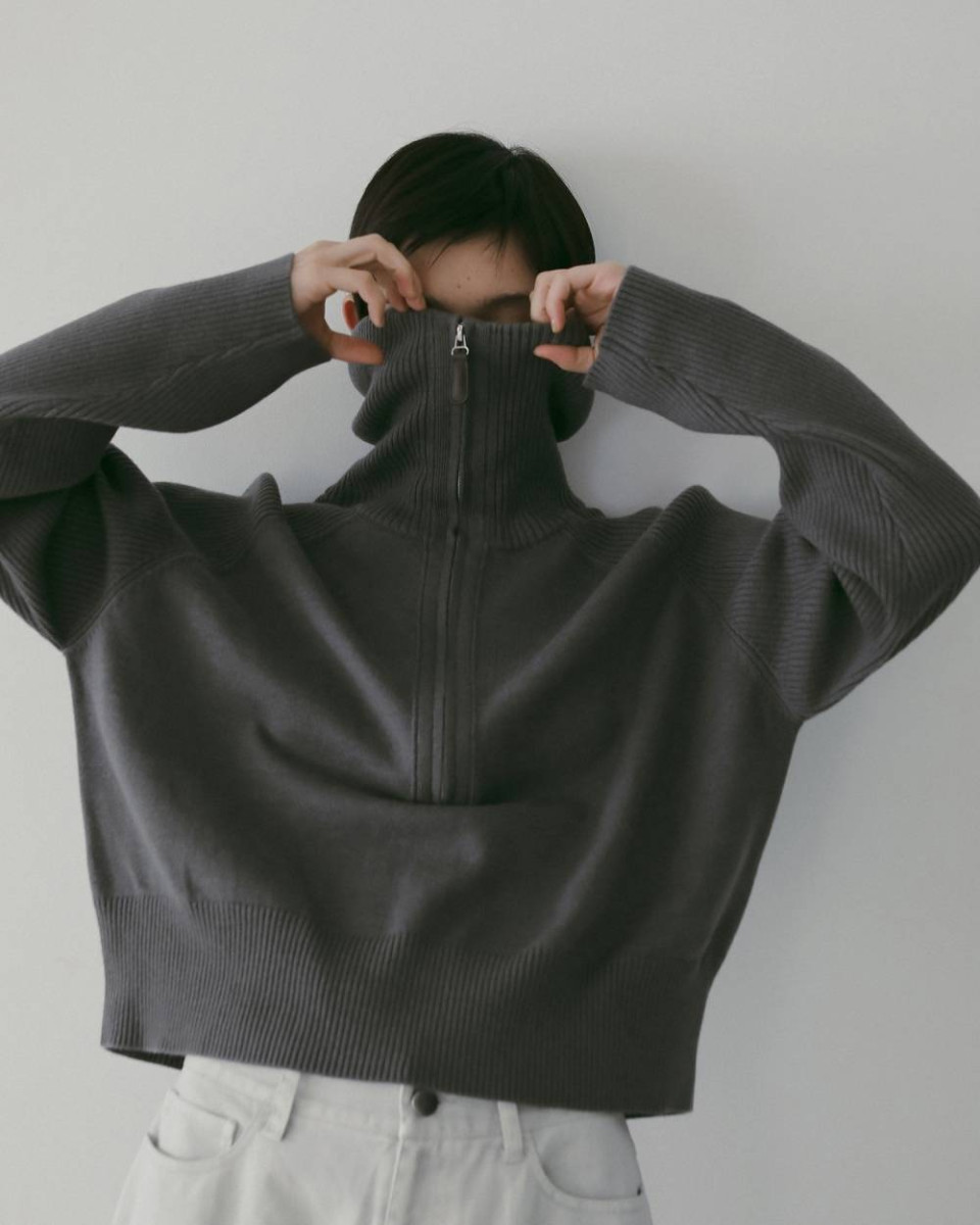 anuke（アンヌーク） Zip Rib Knit 即日発送 : RAPTURE - 通販 - Yahoo