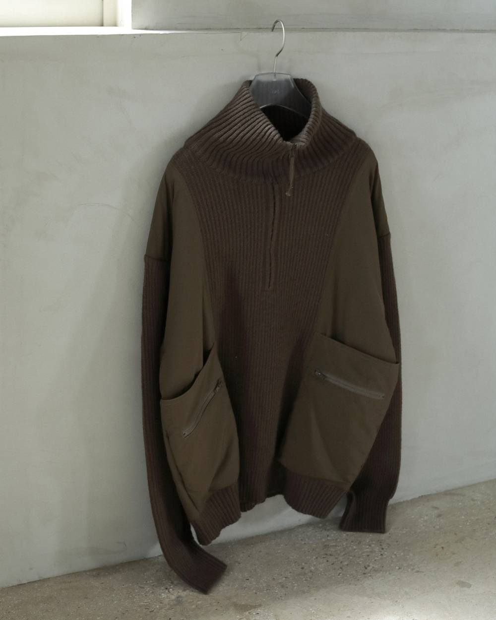 anuke（アンヌーク） アンヌークHalfzip Docking Knit 即日発送