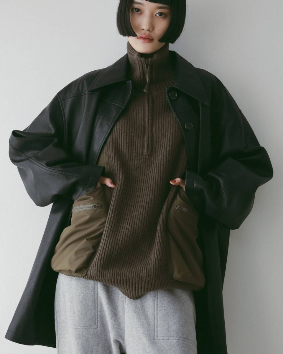 anuke アンヌーク 新品未使用 anuke（アンヌーク） アンヌークHalfzip Docking Knit 即日発送