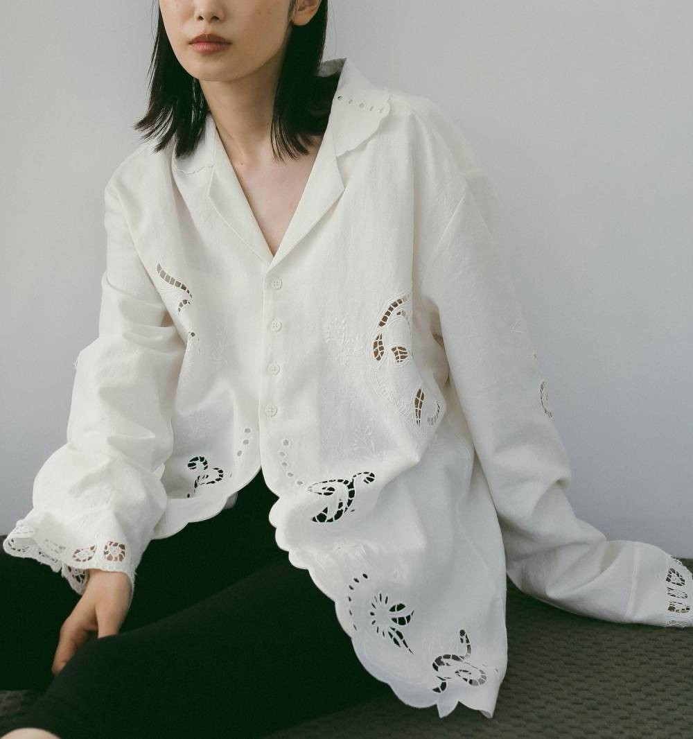 【anuke】　アンヌーク Cutwork Opencollar Shirts anuke（アンヌーク） Cutwork Opencollar Shirts 即日発送 : RAPTURE