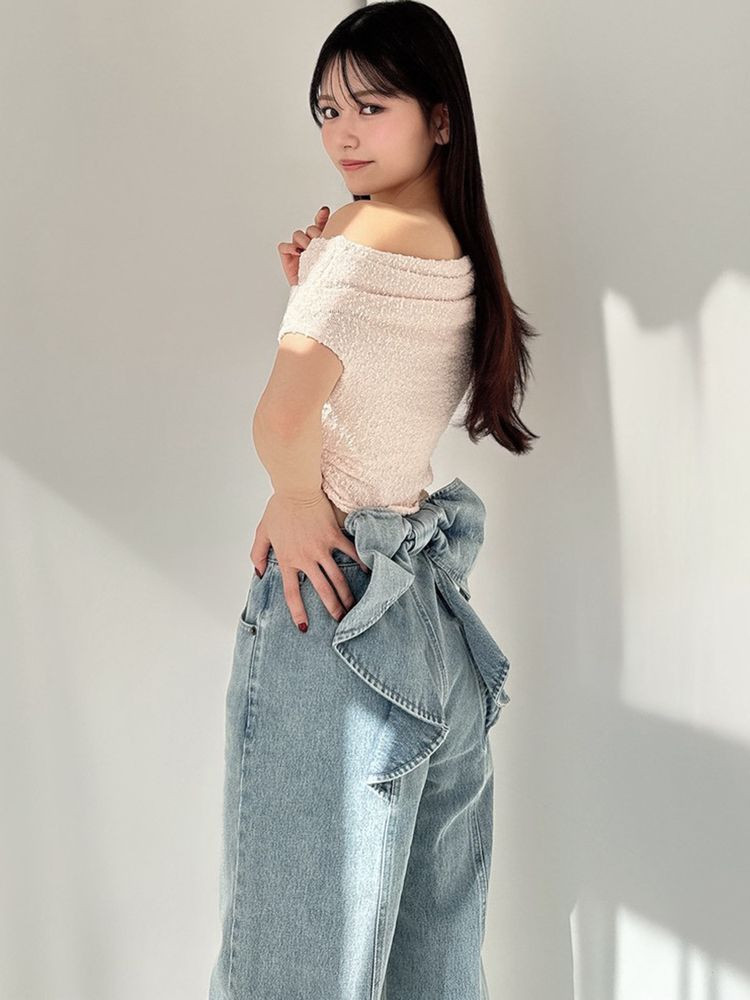 RESEXXY（リゼクシー） バックリボンデニムパンツ 即日発送 1526324345