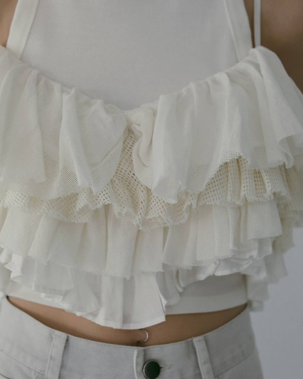 アンヌークanuke mesh frill camisoleビスチェキャミソール anuke（アンヌーク） Mesh Frill Camisole 即日発送 : RAPTURE - 通販