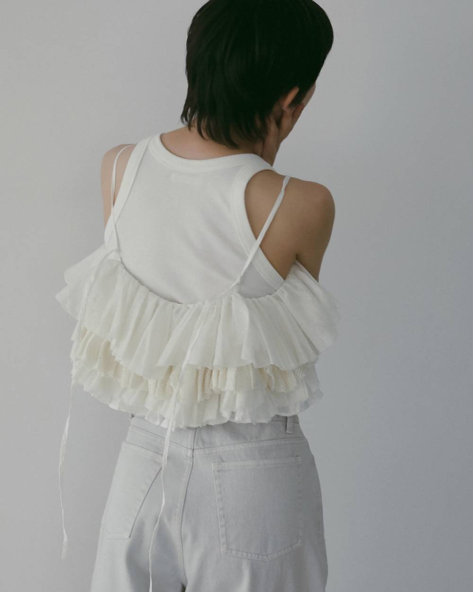 anuke（アンヌーク） Mesh Frill Camisole 即日発送 : RAPTURE - 通販