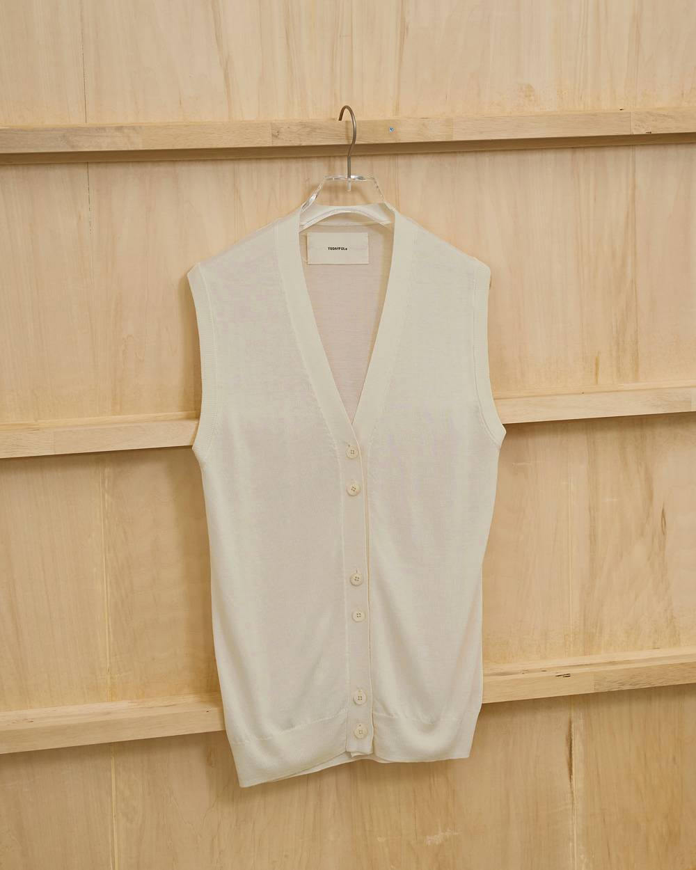 todayful⭐︎Tencelsilk Knit Vest新品 TODAYFUL トゥデイフル Tencelsilk Knit Vest 即日発送 : RAPTURE