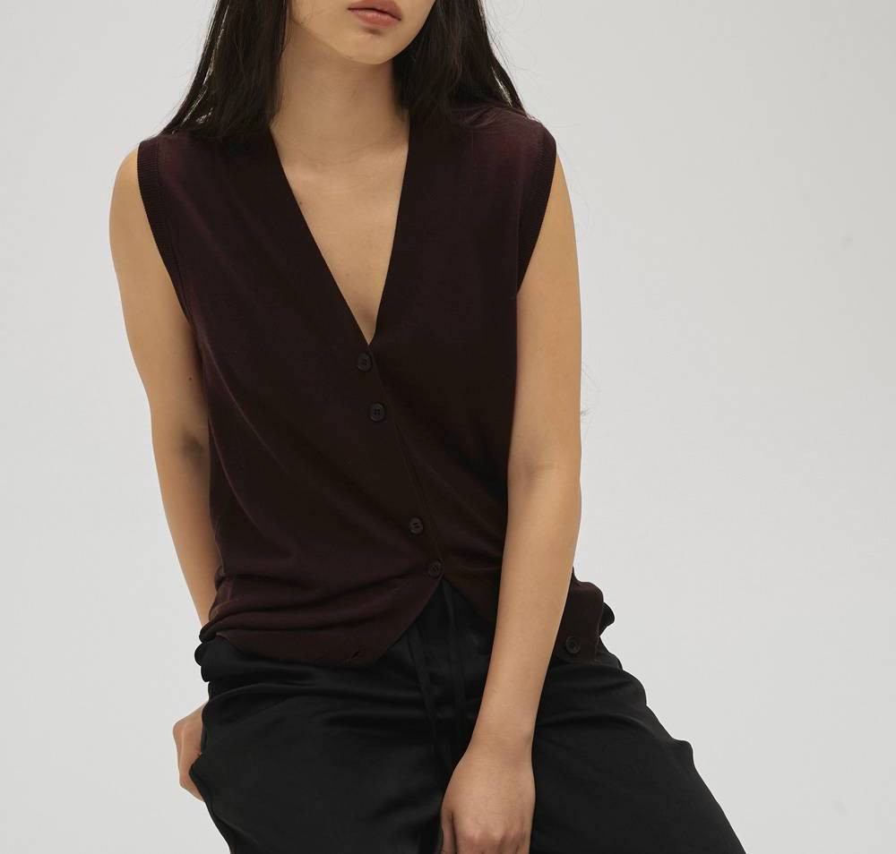 todayful⭐︎Tencelsilk Knit Vest新品 TODAYFUL トゥデイフル Tencelsilk Knit Vest 即日発送 : RAPTURE