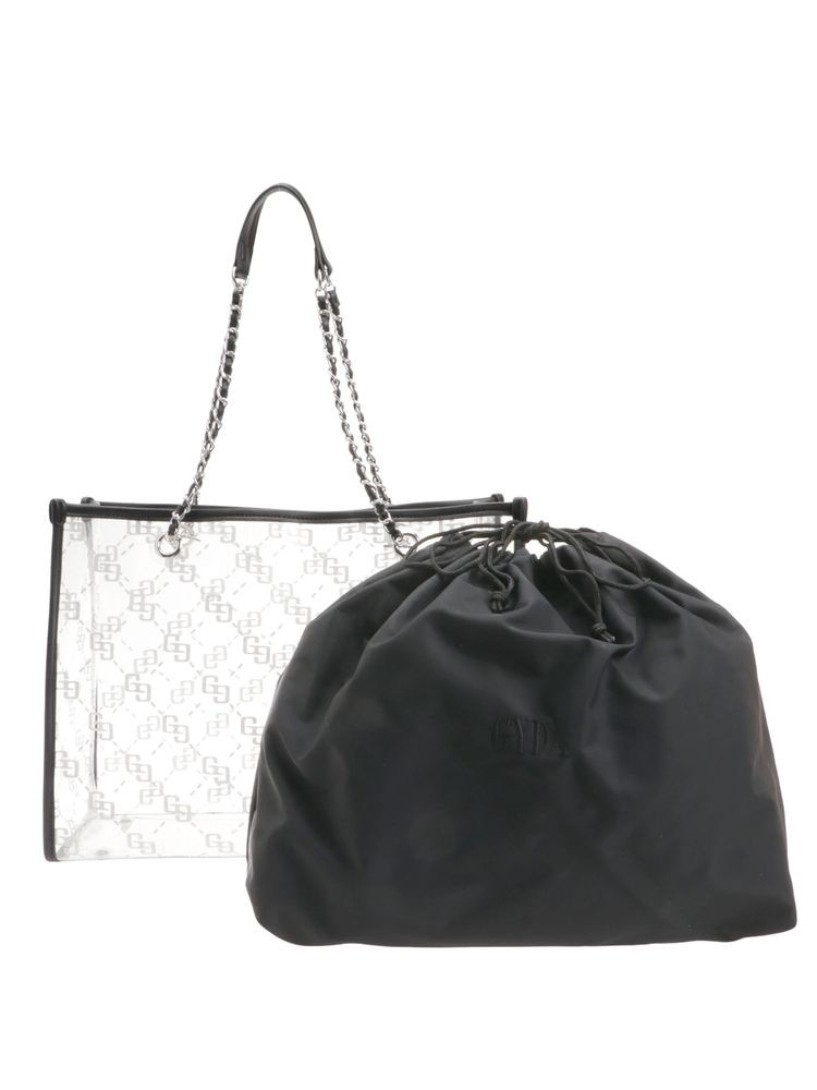GYDA（ジェイダ） GG glitter print clearトートBAG 即日発送 期間限定