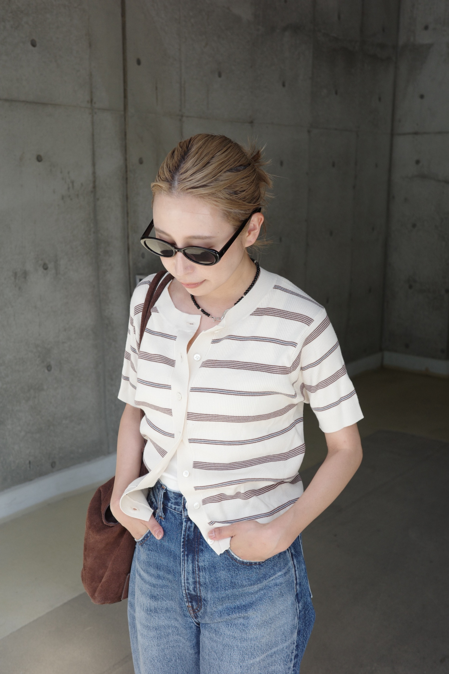 CREDONA（クレドナ） MULCH BORDER KNIT H/S CARDIGAN 即日発送 限定