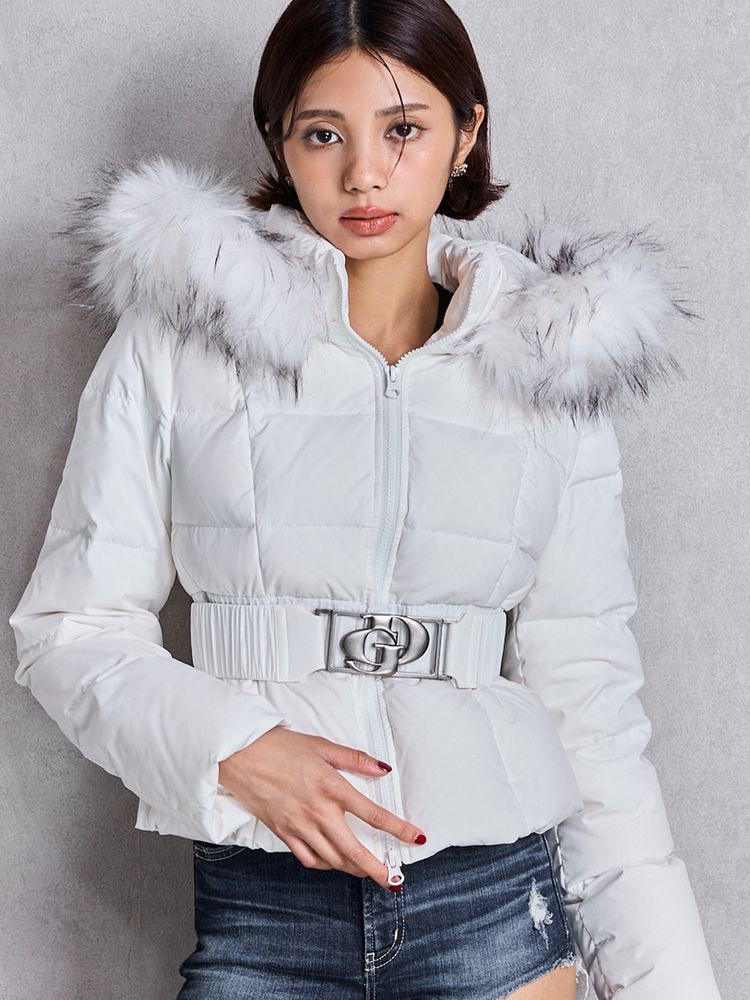 GYDA（ジェイダ） GDベルト付きショートダウンコート 再入荷!! 即日