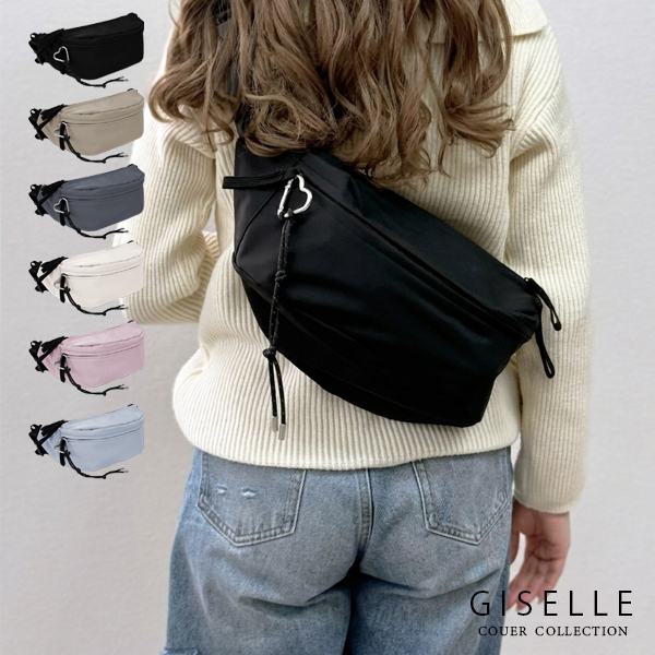 GISELLE ボディバッグ レディース 大容量 ワンショルダーバッグ 斜