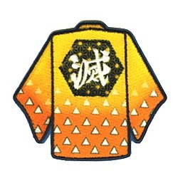 BANDAI 鬼滅 鬼滅の刃 ワッペン 刺繍 アップリケ アイロン 炭
