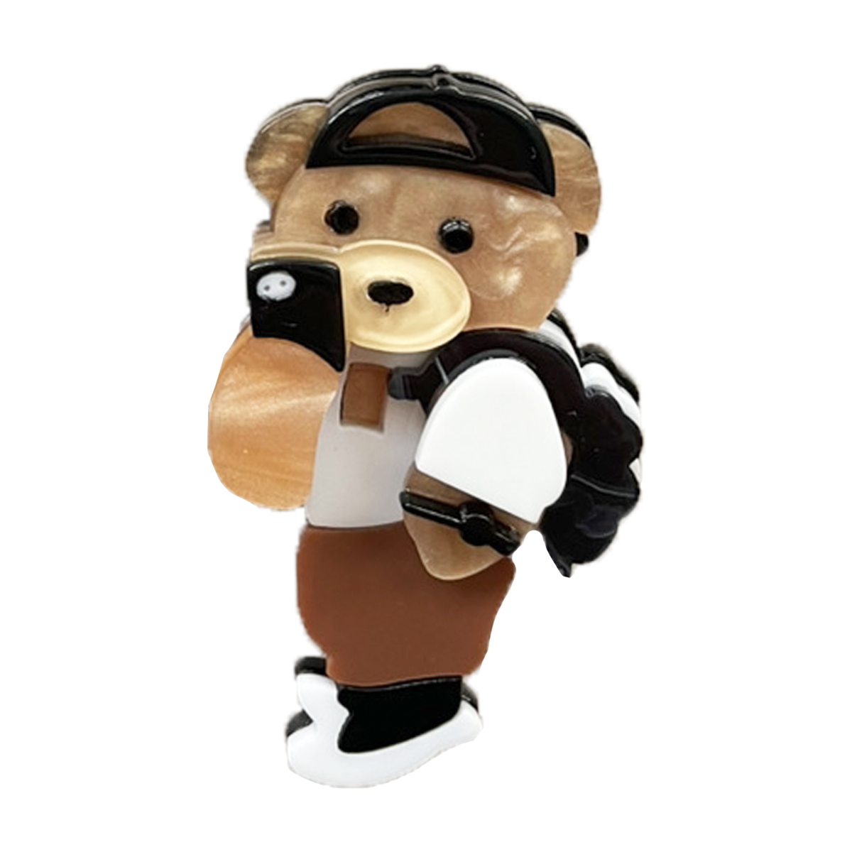 ブローチ ガール レディース ピンバッジ ワンポイント バッグ スカーフ留め おしゃれ かわいい 大きめ 完成品 送料無料 爆買 | GISELLE | 09