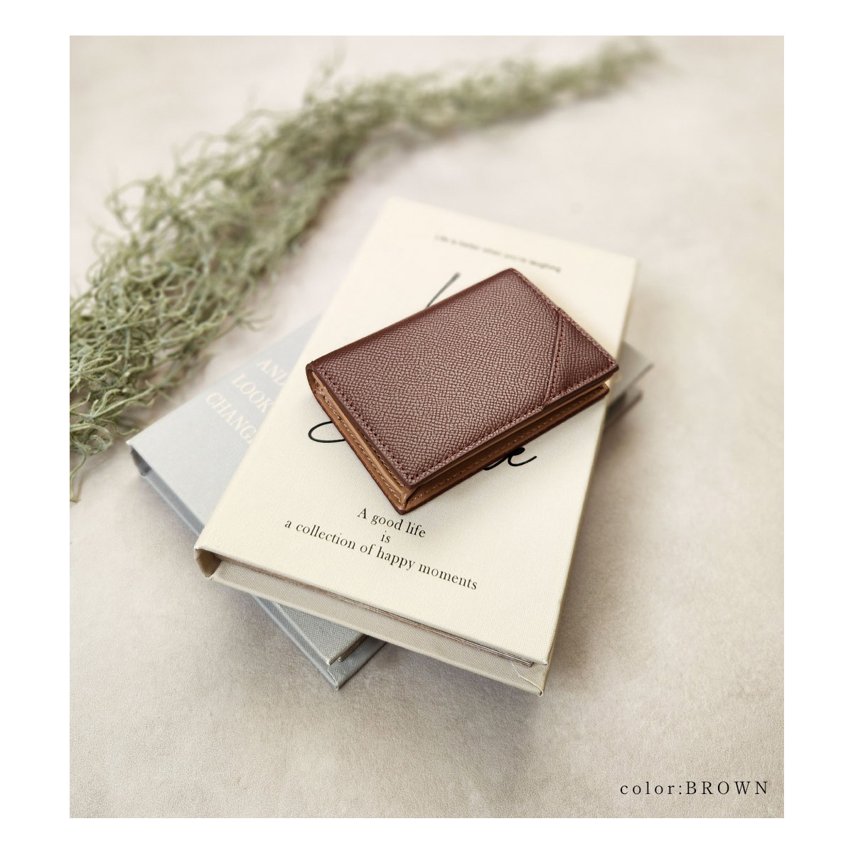 GISELLE 名刺入れ メンズ カードケース 40代 50代 レディース 二つ折り