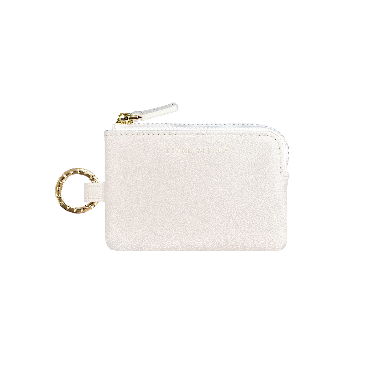 CELINE レザーキーケース ホワイト/グレー GISELLE キーケース スマートキー レディース メンズ 車 カード
