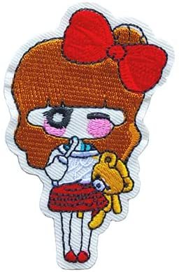 ガール ワッペン 刺繍 アイロン おしゃれ アップリケ わっぺん 女の子