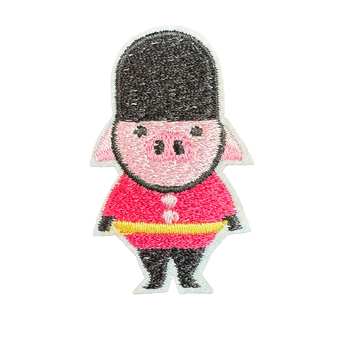 アルベロベロ♥️ ぶたさん女の子アップリケ毛糸ポンポン刺繍ケーブル編 チュニック アルベロベロ♥️ ぶたさん女の子アップリケ毛糸ポンポン刺繍