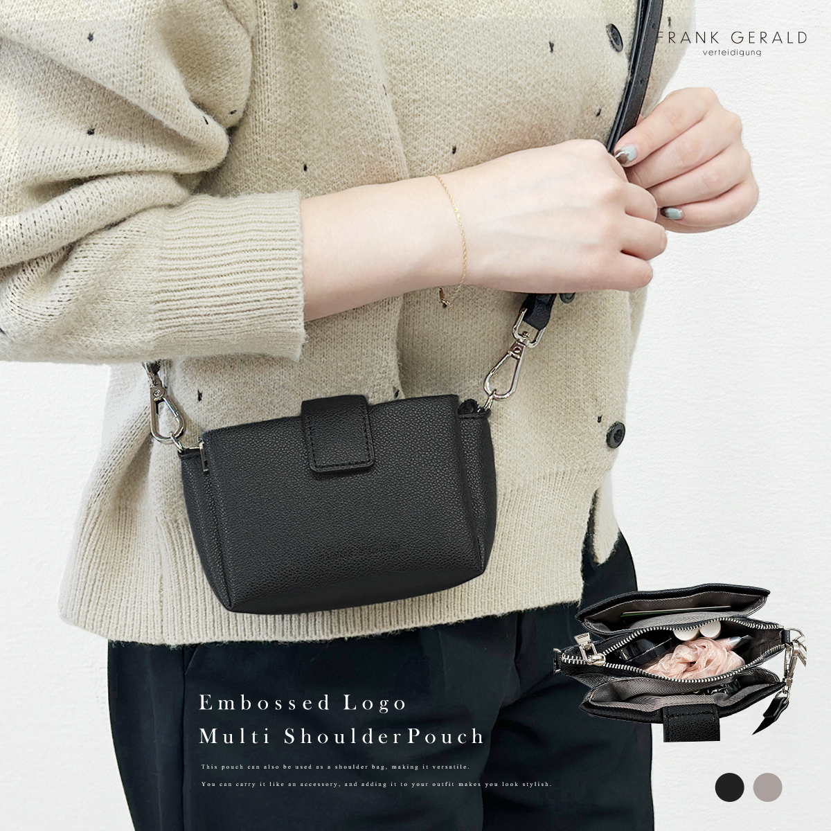 未使用 ノベルティ スマホショルダーバッグ ミニポーチ付き ブラック THE NORTH FACE（ザ ノースフェイス） ショルダーバッグ バッグ 国内未