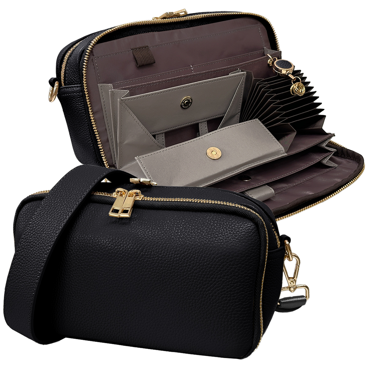 最終値下【新品未使用】ドルガバ☆ウォレットショルダー☆ミニショルダー☆ミニ財布 GISELLE お財布ショルダー ショルダーバッグ レディース 本革 斜めがけ