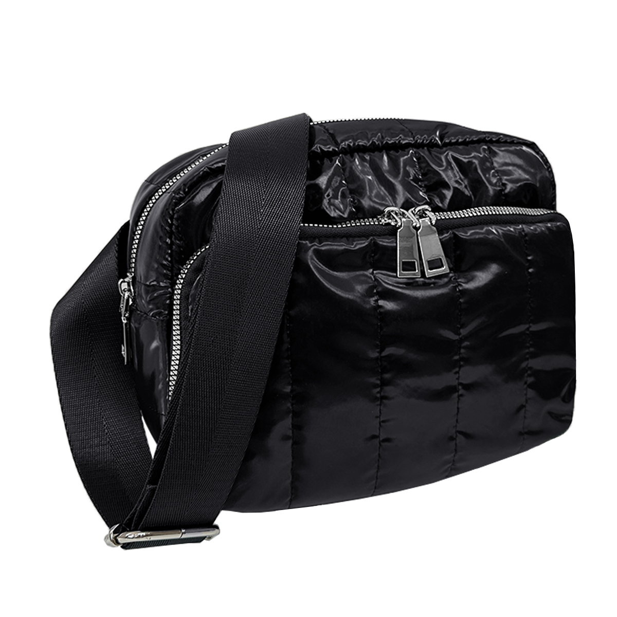 ショルダーバッグ レディース 大容量 斜めがけ 軽量 お財布ショルダー ボディバッグ キルティング ナイロン 撥水 仕切り 割れないミラー付き 爆買 | GISELLE | 01