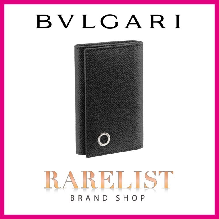 ブルガリ BVLGARI キーケース キーホルダー 新作 ブラック 黒 シルバー