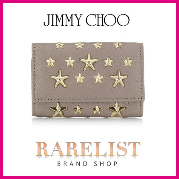 ジミーチュウ JIMMY CHOO キーケース ６連 新作 ライトカーキ Light