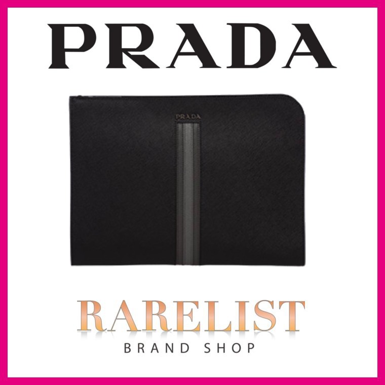 プラダ PRADA バッグ バック クラッチバッグ ファスナー ネロ ブラック