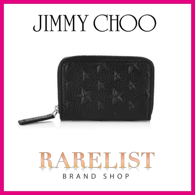 最安値】 ジミーチュウ JIMMY CHOO カードケース ラウンドジップ