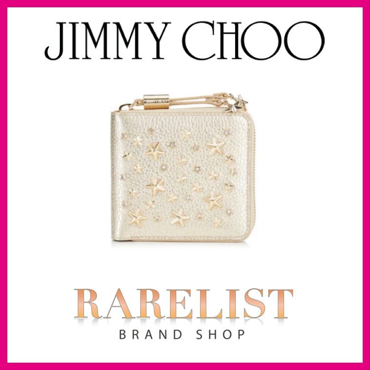 ジミーチュウ JIMMY CHOO 財布 小財布 二つ折り ２つ折り ラウンド