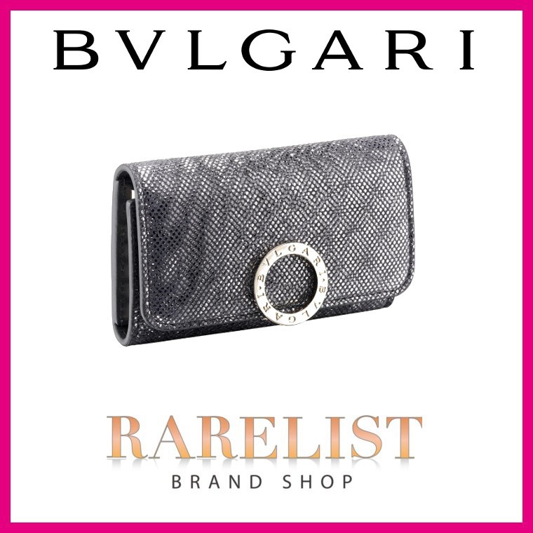 ブルガリ BVLGARI キーケース キーホルダー チャコールダイヤモンド