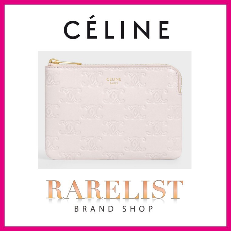 90%OFF!】 セリーヌ CELINE カードケース レザー キーケース ピンク