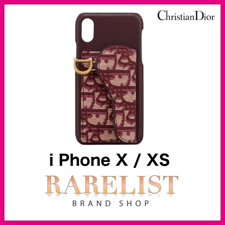 クリスチャン ディオール Christian Dior iPhoneケース アイフォンケース スマホケース バーガンディ キャンバス iPhone X  XS テン テンエス :CHRISTIANDIORS5628CTZQM974:ブランドショップRARELIST 通販 