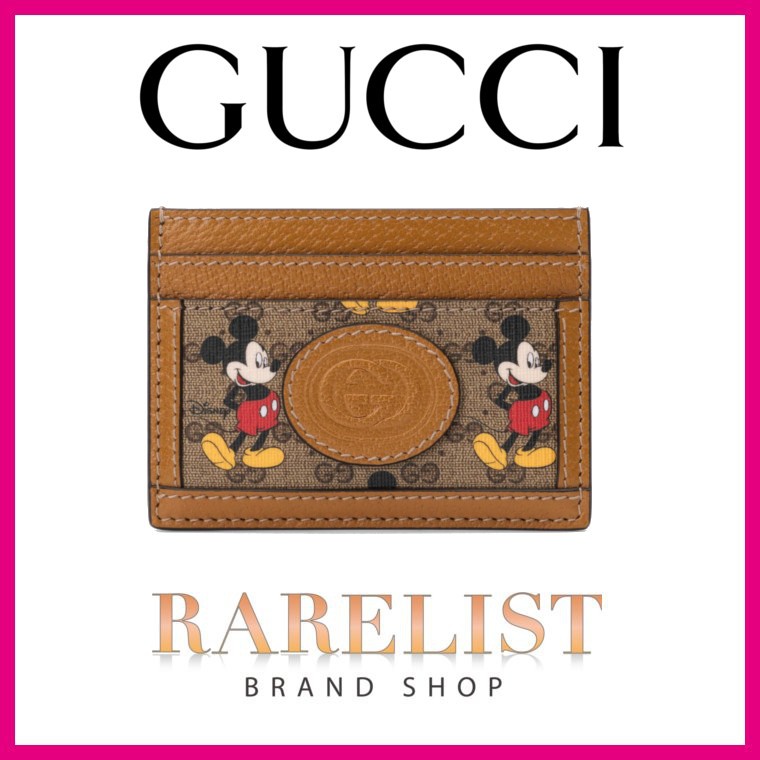 グッチ GUCCI カードケース パスケース 名刺入れ ベージュ エボニー