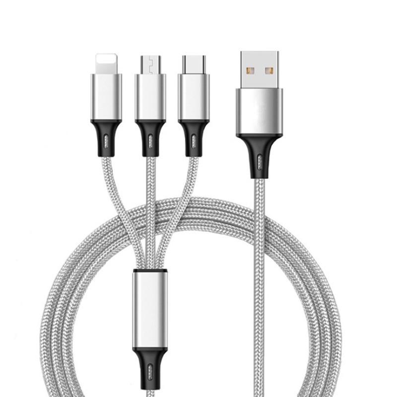 ケーブル USB Type-C 3in1 iPhoneケーブル iPhone17 Android用 micro USB Type-C 急速充電ケーブル USBケーブル 高耐久ナイロン モバイルバッテリー 充電器 |  | 06