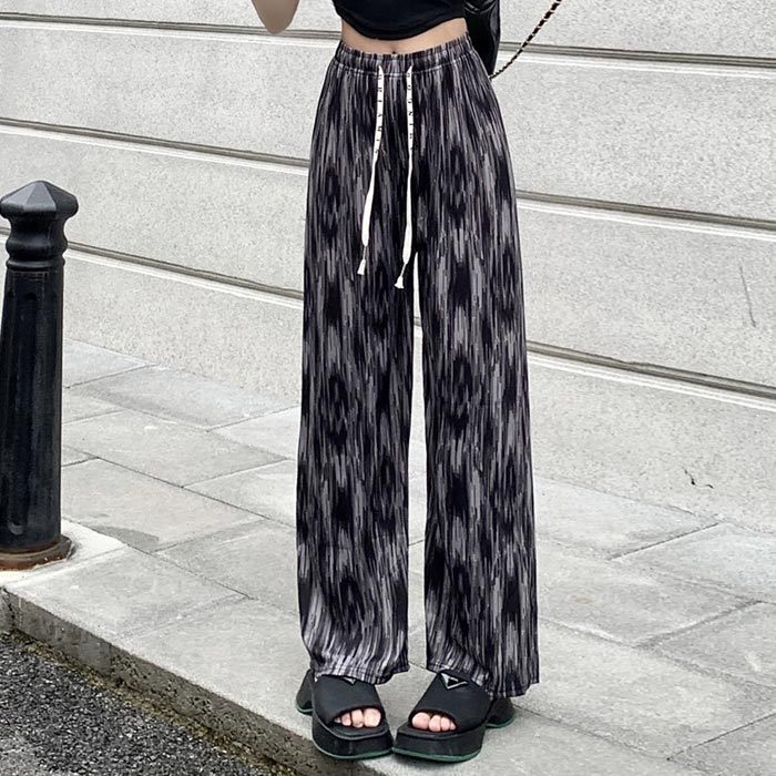 795円 クーポンで！ パンツ ワイドパンツ レディース 秋 冬 白 黒 おしゃれ かわいい 30代 40代 50代 ジャガードパンツ ボトムス エンボス [郵2]^b242^ | uricca | 11