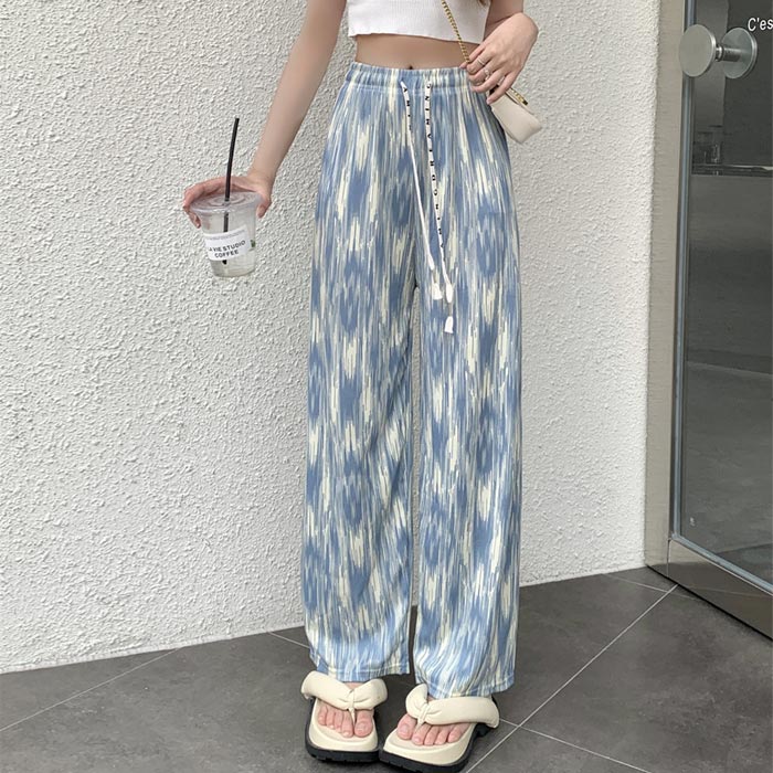 795円 クーポンで！ パンツ ワイドパンツ レディース 秋 冬 白 黒 おしゃれ かわいい 30代 40代 50代 ジャガードパンツ ボトムス エンボス [郵2]^b242^ | uricca | 08