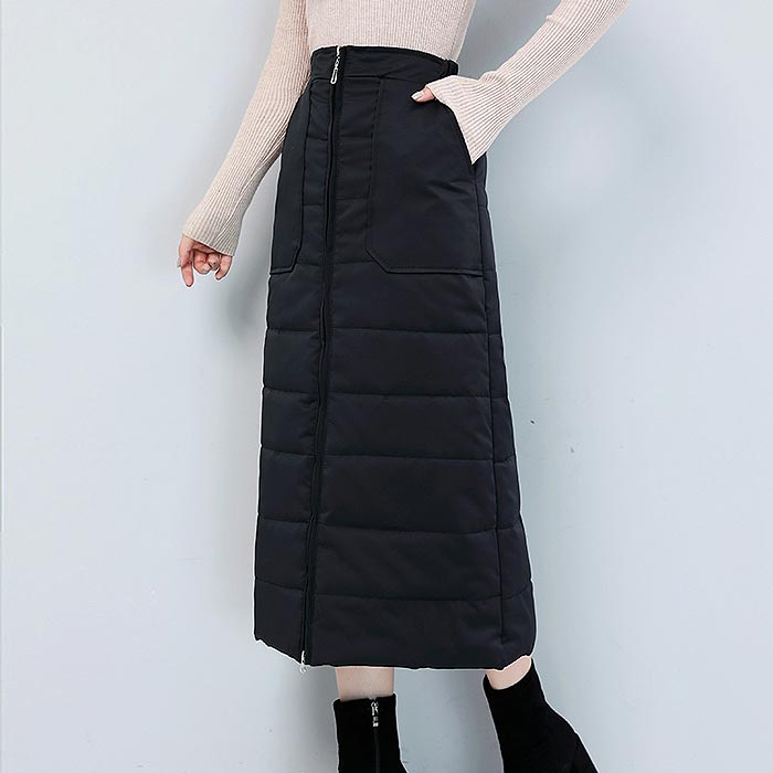 2513円 クーポンで！ スカート ロング レディース ダウン風スカート 巻きスカート 秋 冬 30代 40代 ラップスカート ボトムス 体型カバー 極暖^b294^ | uricca | 01