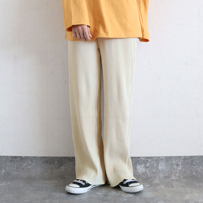 2392円 クーポンで！ パンツ ワイドパンツ ロング レディース 黒 春 夏 秋 冬 おしゃれ かわいい 30代 40代 50代 プリーツ ボトムス [郵3]^b304^ | uricca | 08