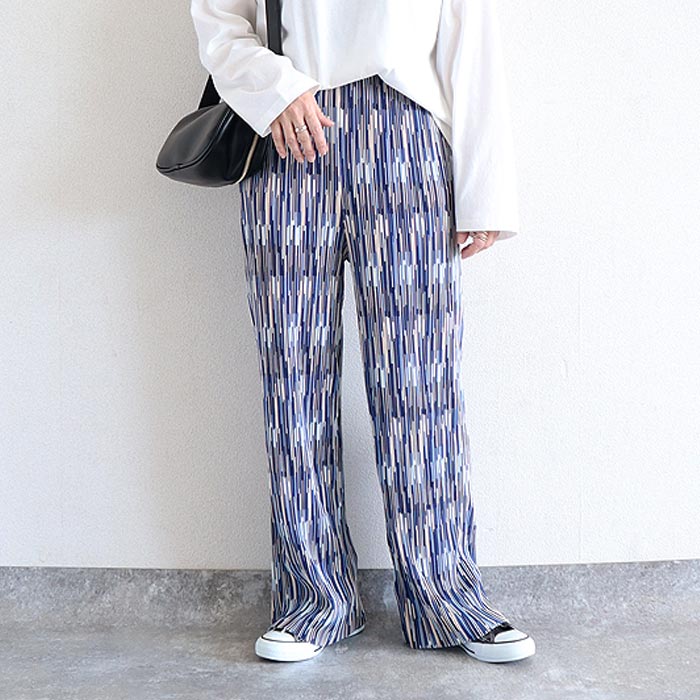 2392円 クーポンで！ パンツ ワイドパンツ ロング レディース 黒 春 夏 秋 冬 おしゃれ かわいい 30代 40代 50代 プリーツ ボトムス [郵3]^b304^ | uricca | 12