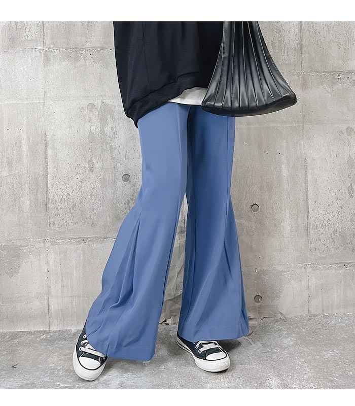 1611円 クーポンで！ フレアパンツ パンツ プリーツ タックデザイン レディース ボトムス (送料無料)[郵3]^b313^ | uricca | 20