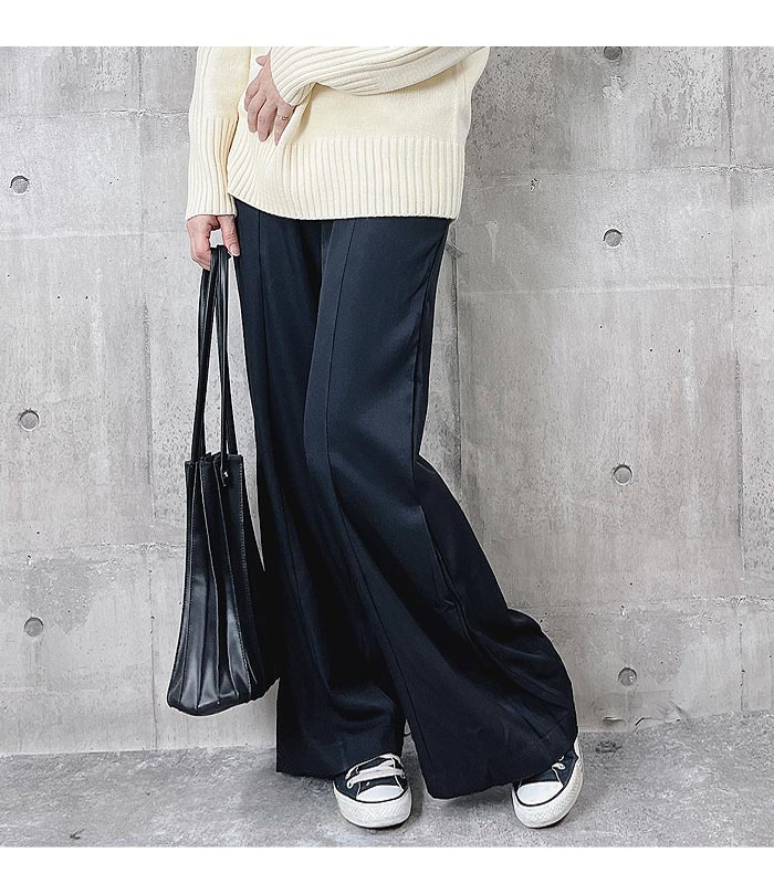 1611円 クーポンで！ フレアパンツ パンツ プリーツ タックデザイン レディース ボトムス (送料無料)[郵3]^b313^ | uricca | 26